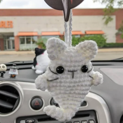Cute Car Hanging Ghost Cat Car Hanging Pendant,..