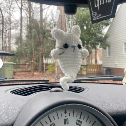 Cute Car Hanging Ghost Cat Car Hanging Pendant,..