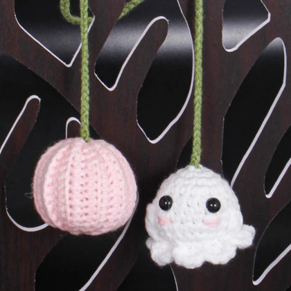 Halloween Pumpkin Ghost Charm Hanging Pendant For..