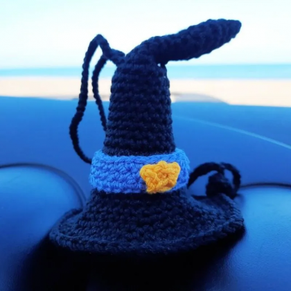 Halloween Handmade Witch Hat Car Hanging Pendant,..