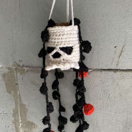 Crochet Car Mirror Hanging Accessories, Creative..
