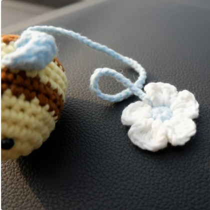 Hand Knitted Bee Charms, Diy Handmade Key..