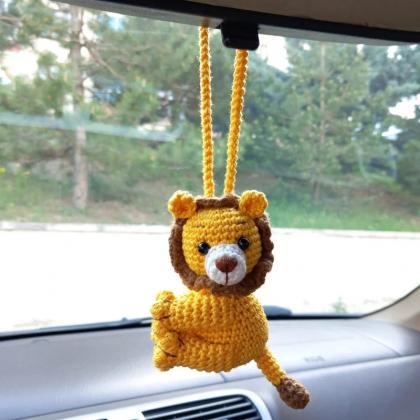 Woven Animal Car Hanging Ornament, Colorful..
