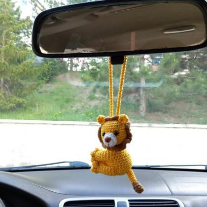Woven Animal Car Hanging Ornament, Colorful..