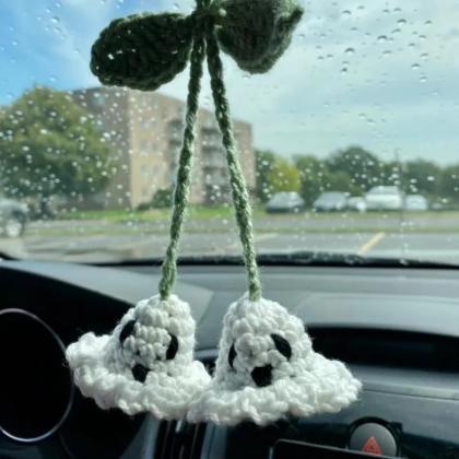 Halloween Car Pendant Handmade Crochet Knitted..
