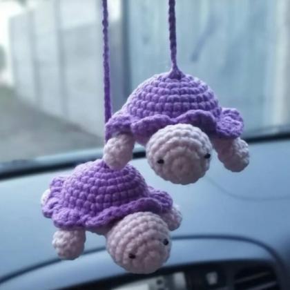 Cartoon Little Animal Handmade Crochet Turtle..