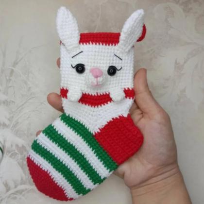 Knitting Stockings For Christmas Tree Hanging..