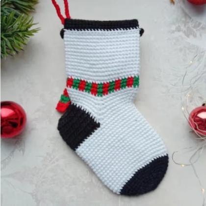 1 Pair Coral Plush Thickened Christmas Socks..