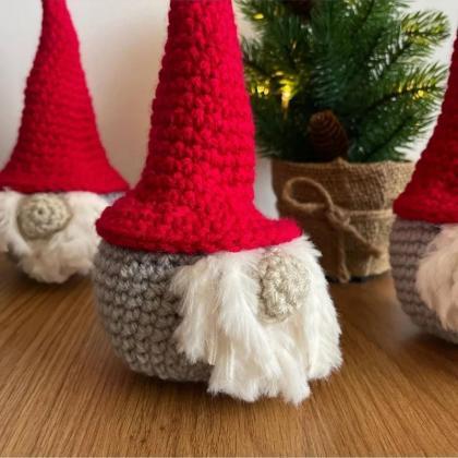 Christmas Knitted Faceless Rudolph Doll Ornaments,..