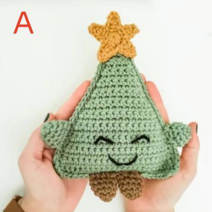 Christmas Tree Small Pendants Handmade Knitted..