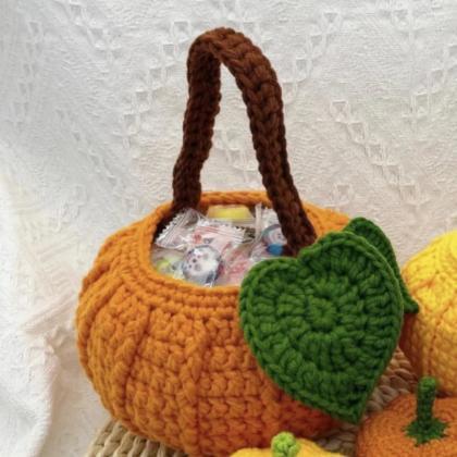 Pumpkin And Basket For Halloween Decoration,..