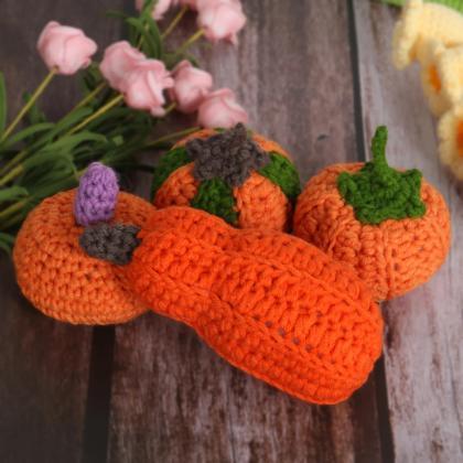 Halloween Pumpkin Decoration Supplies, Knitted..