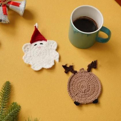 Handmade Cotton Christmas Decoration Coaster,..
