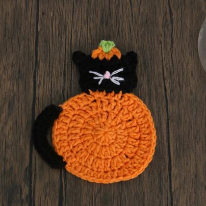 Halloween Coasters, Coffee Table Cat Butt Shape..