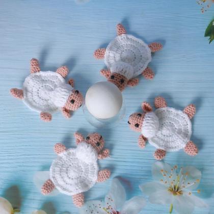 1pc Cute Turtle Handmade Crochet Thick..