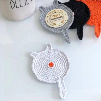Woolen Animal Crochet Insulation Mat Hand-knitted..