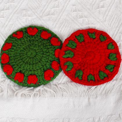 Cute Christmas Coasters Snowflake Placemat..
