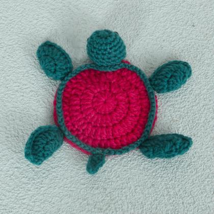 1pc Cute Turtle Hand Crocheted Coaster Turtle..
