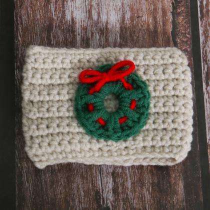 Knitted Cup Cover Reusable Cozy Sleeve For Ceramic..