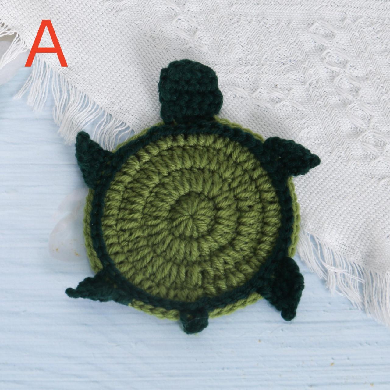 Insulation Pad Handmade Crochet Thick Skid-resistant Heat Insulation Sheep Flower Turtle Shape Mug Coaster Kitchen Supplies