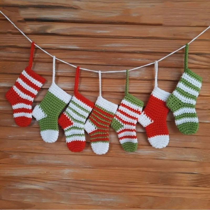 Halloween Wall Hanging Hand-woven Christmas Stocking Drop Ornaments Happy Year Home Decor Xmas Decoration Party Wall Supplies