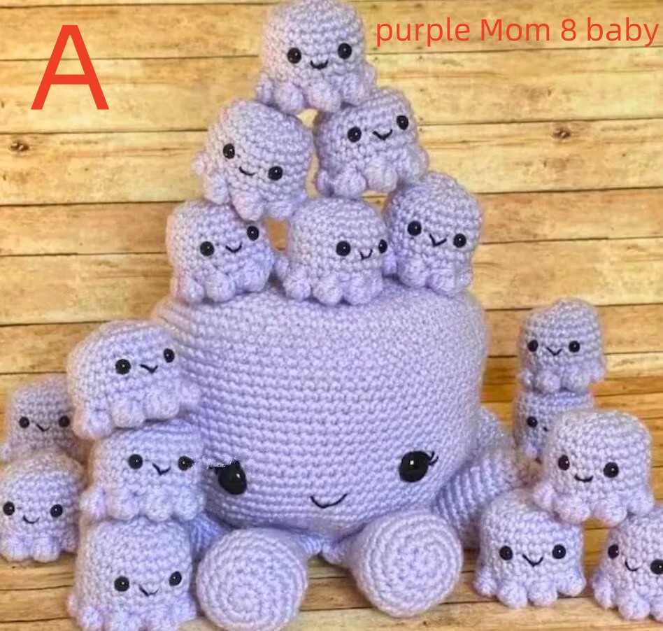 Octopus Crochet Memory Game Memory Matching Game Physical Item The Original Octopus Mom And Baby Educational Toys