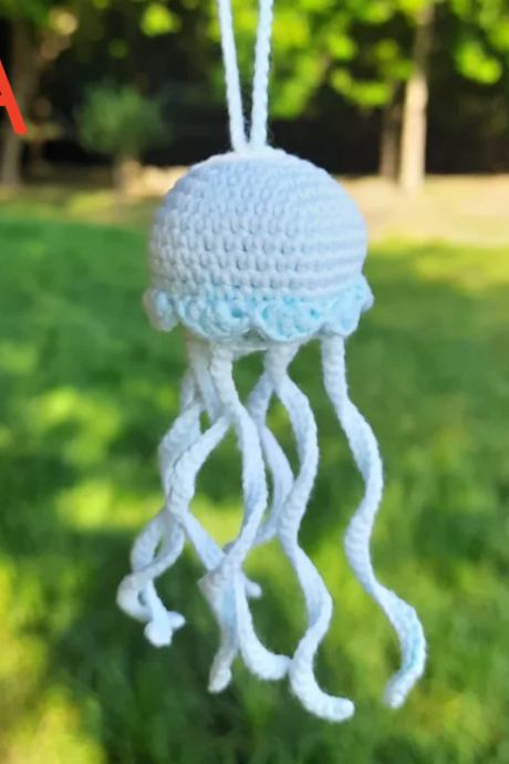 Handmade Crochet Octopus Pendant For Children&amp;#039;s Room Decorations And Car Decor Hand Woven Animal Pendant Knitted Accessories