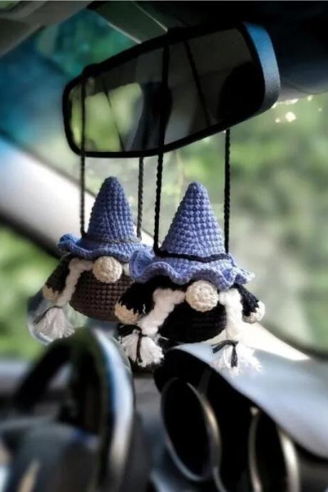 Halloween Crochet Spider Car Mirror Hanging Accessories For Women And Teens, Animal Charm, Car Decor, Crochet Gift