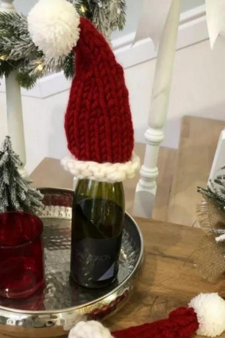 Wine Glass Hats Card, Champagne, Red Wine Hat, Party, Holiday Decorations, Halloween Cup Hat Home Decoration
